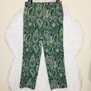 Lilly Pulitzer Paisley Print Corduroy Jeans